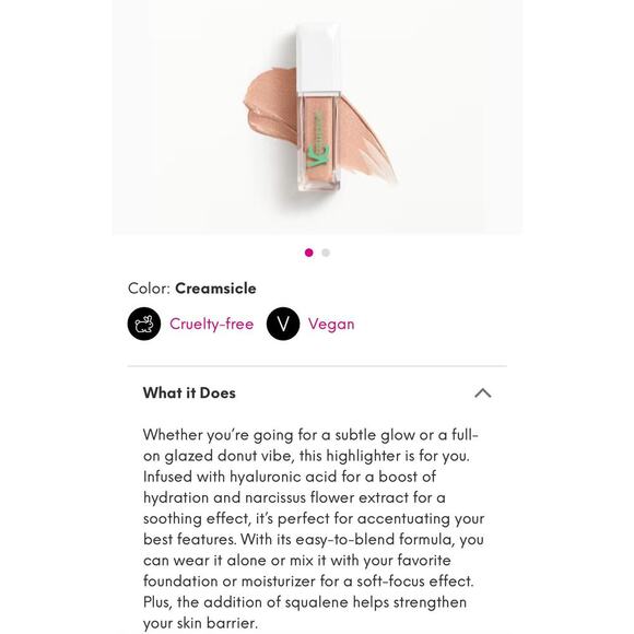 🍁 BUNDLE ONLY - 5/$15 - YC Liquid Highlighter: Creamsicle (Gold Shimmer), NWT - Picture 5 of 5